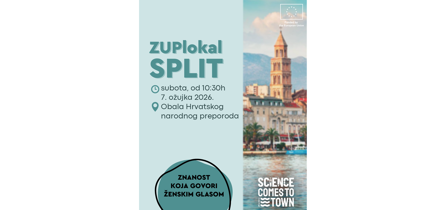 U povodu Dana žena manifestacija “Znanost u prolazu 2026” održava se na splitskoj Rivi